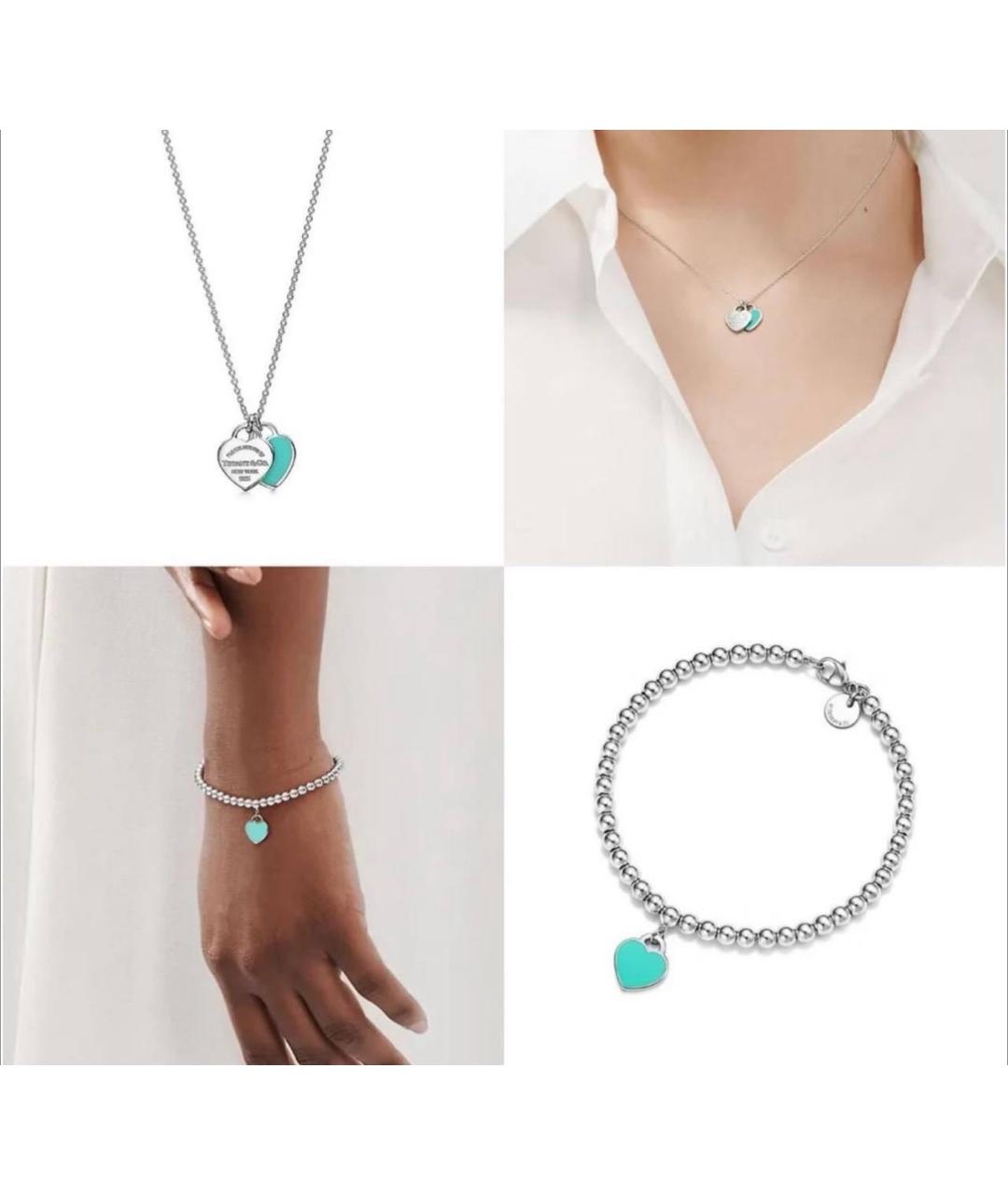 TIFFANY&CO Бирюзовая серебряная подвеска, фото 7