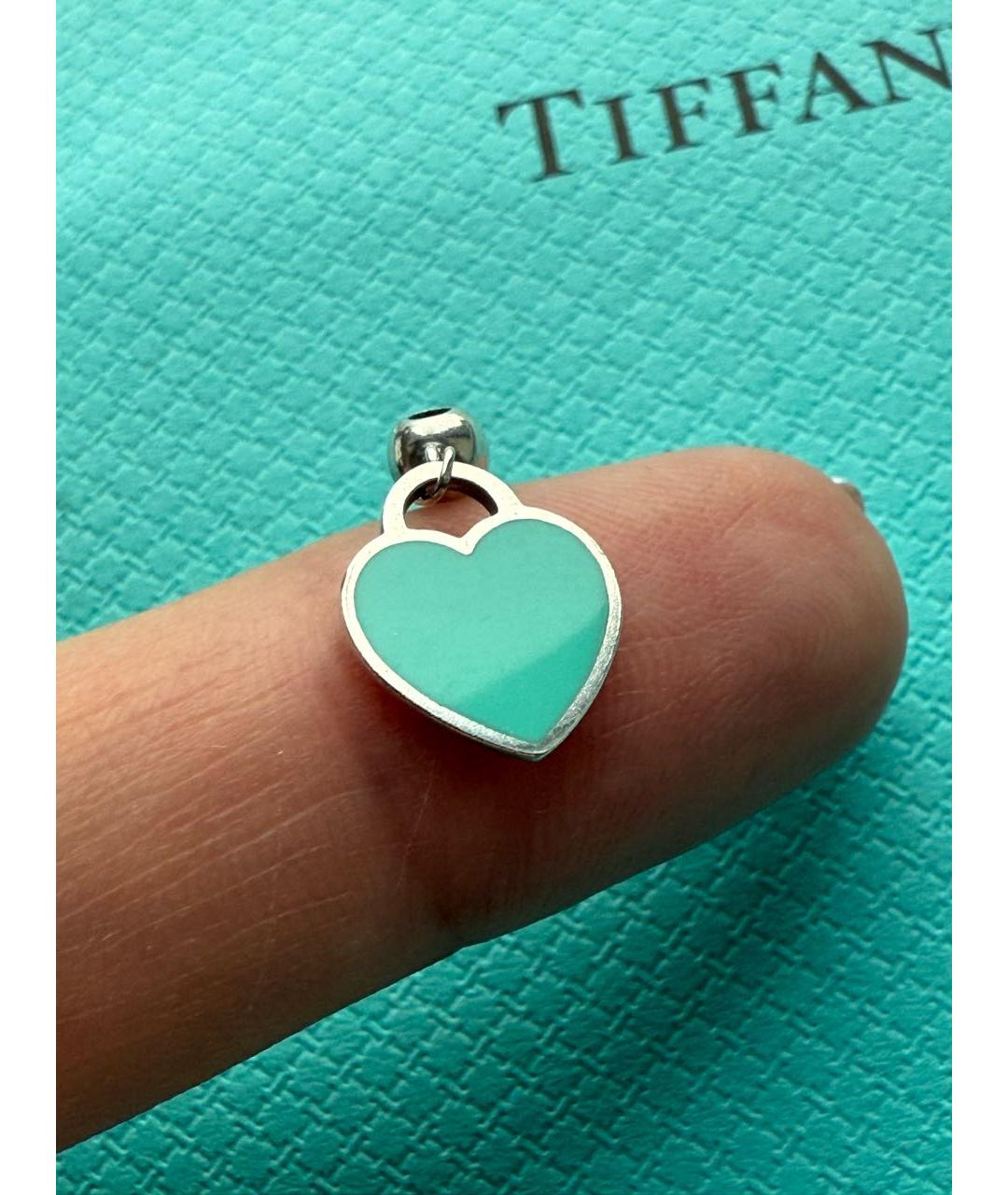 TIFFANY&CO Бирюзовая серебряная подвеска, фото 2
