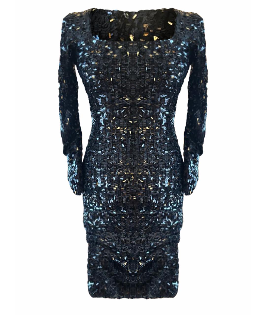 DOLCE&GABBANA Черное шелковое вечернее платье, фото 1