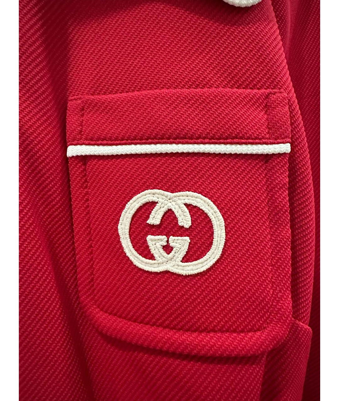 GUCCI Красный вискозный жакет/пиджак, фото 2