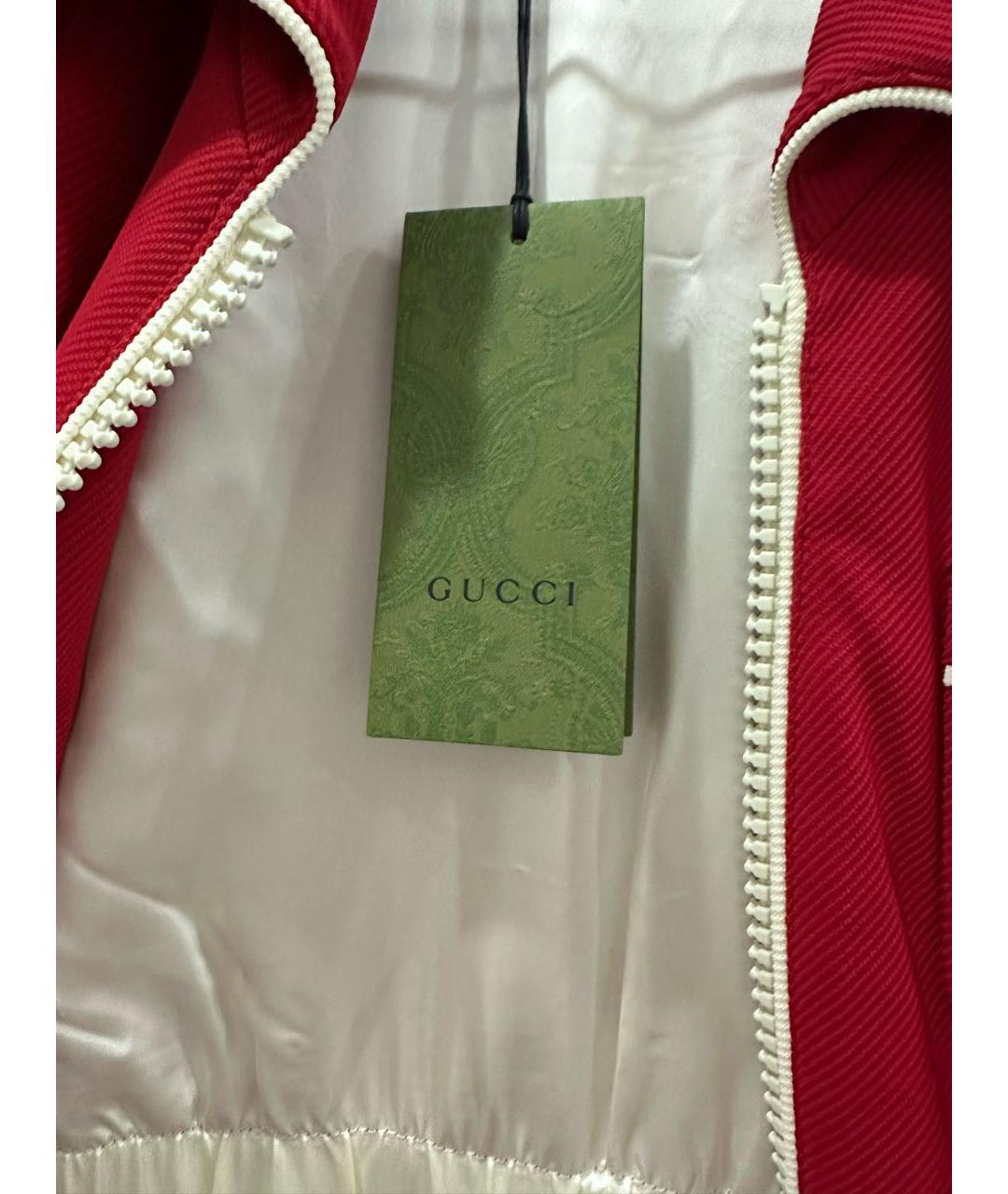 GUCCI Красный вискозный жакет/пиджак, фото 4
