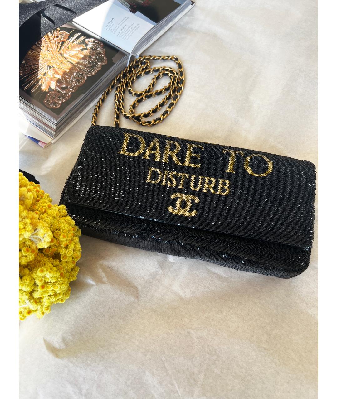 CHANEL Черная сумка через плечо, фото 5