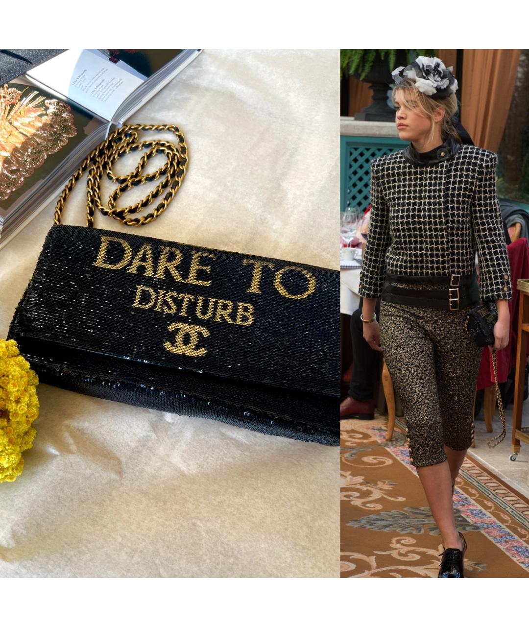 CHANEL Черная сумка через плечо, фото 3