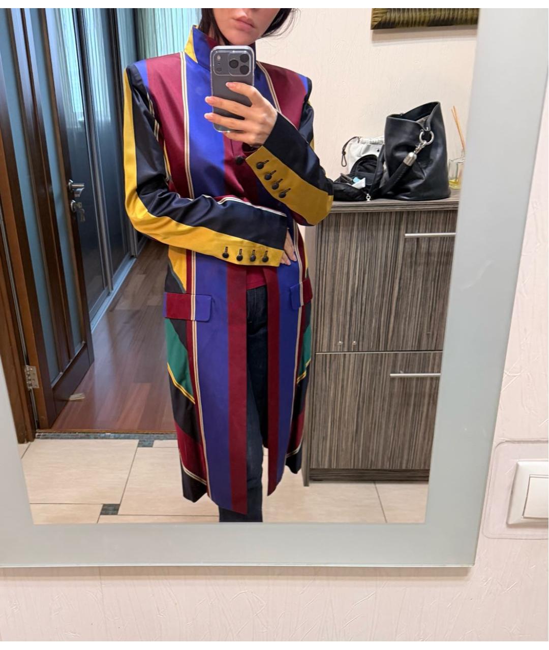 KARL LAGERFELD Мульти шелковое пальто, фото 7