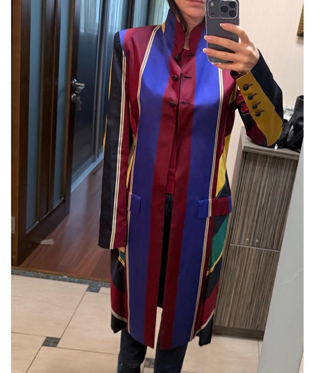KARL LAGERFELD Мульти шелковое пальто, фото 8