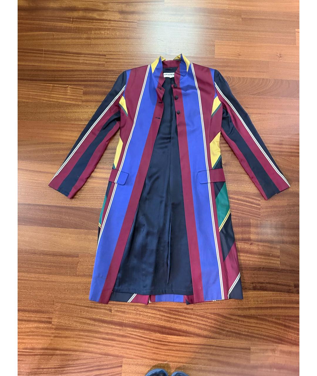 KARL LAGERFELD Мульти шелковое пальто, фото 9