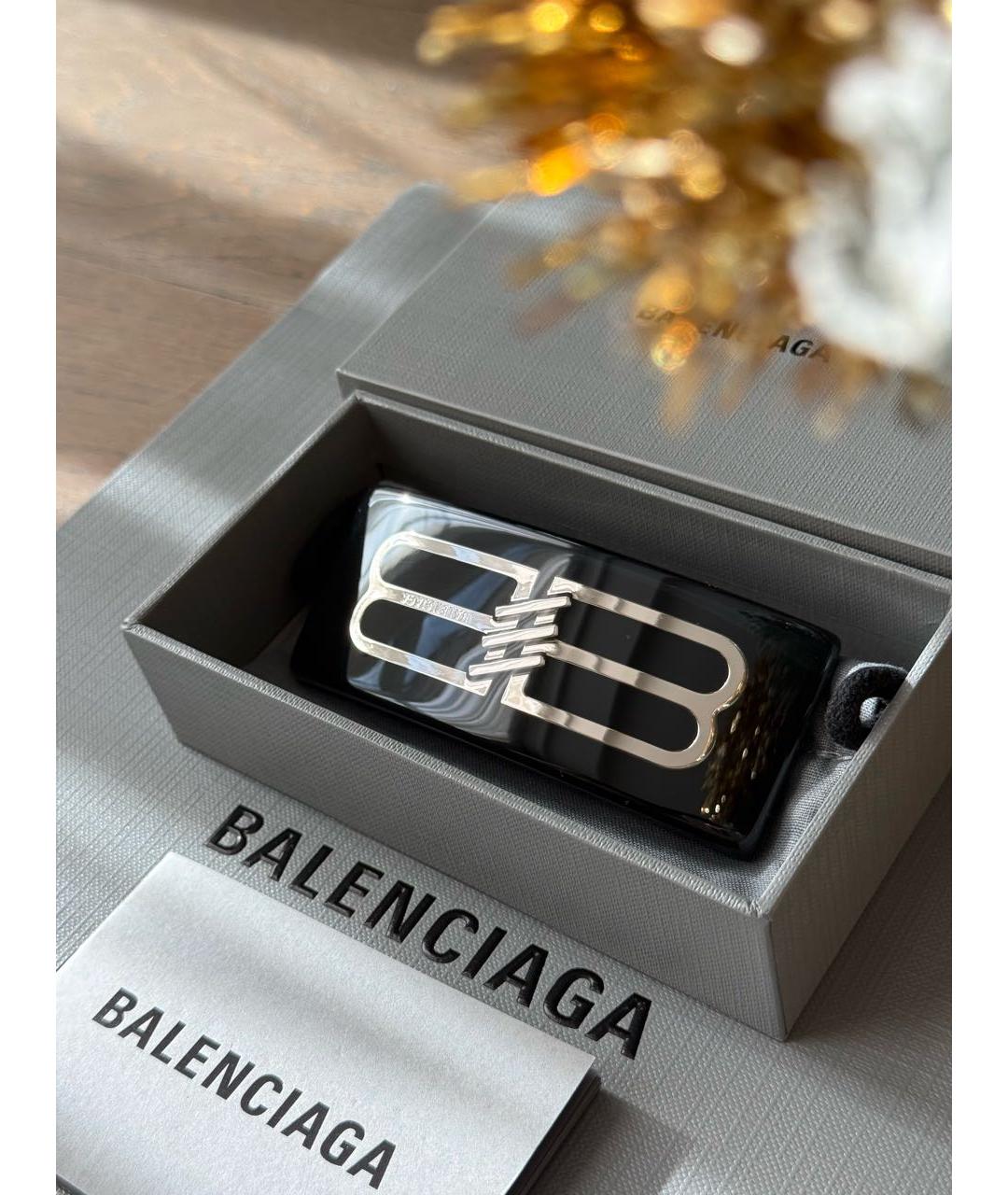 BALENCIAGA Черная заколка, фото 5