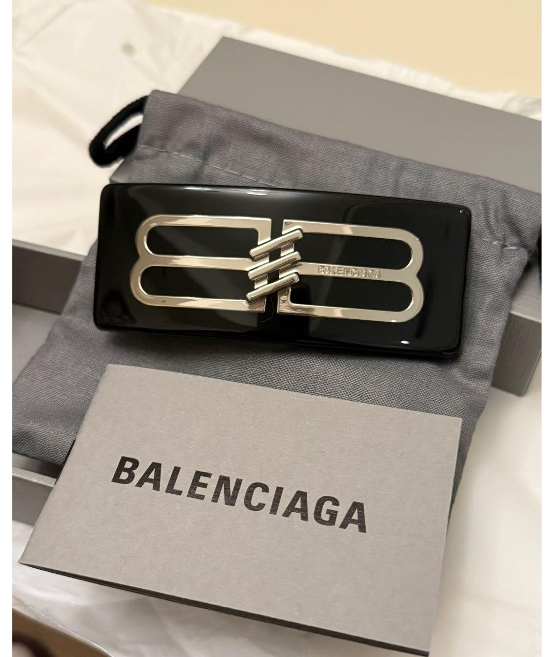BALENCIAGA Черная заколка, фото 4