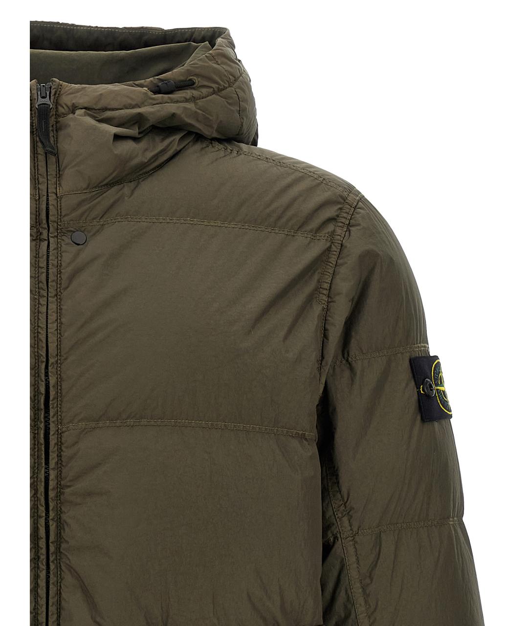 STONE ISLAND Зеленая полиамидовая куртка, фото 3