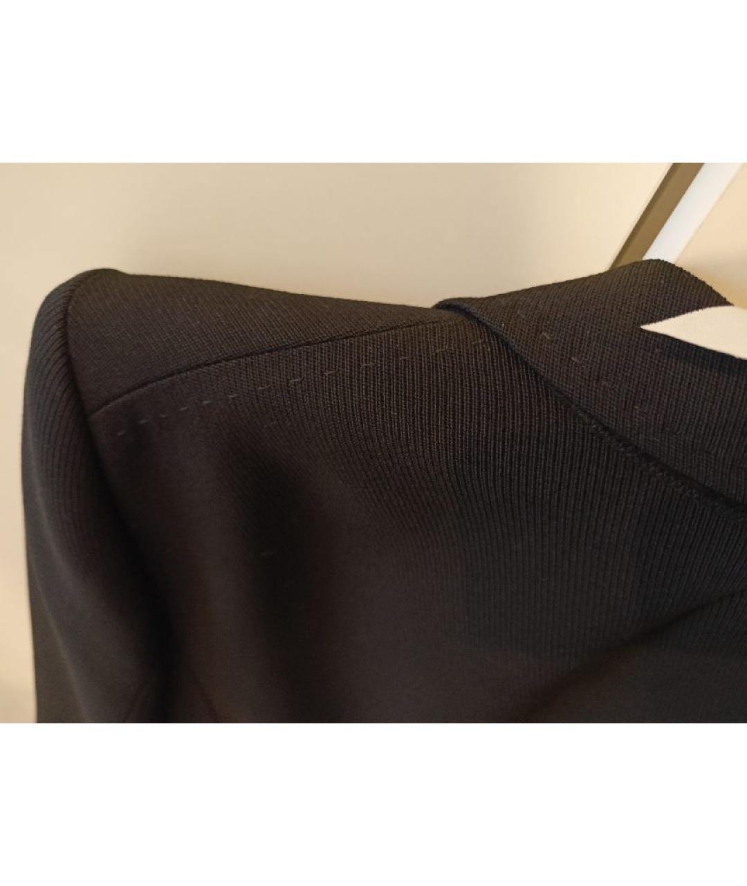 FERRAGAMO Черный шерстяной жакет/пиджак, фото 5