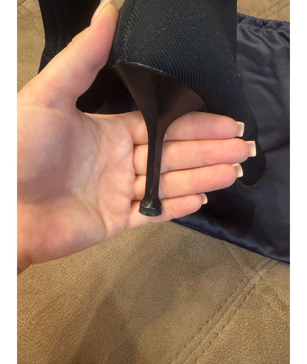 PRADA Черные текстильные ботильоны, фото 5
