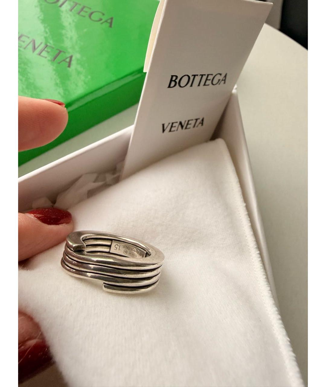 BOTTEGA VENETA Серебряное серебряное кольцо, фото 5