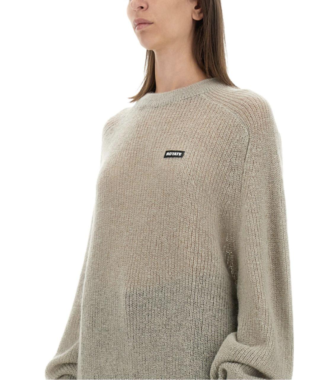ROTATE Серый полиамидовый джемпер / свитер, фото 4