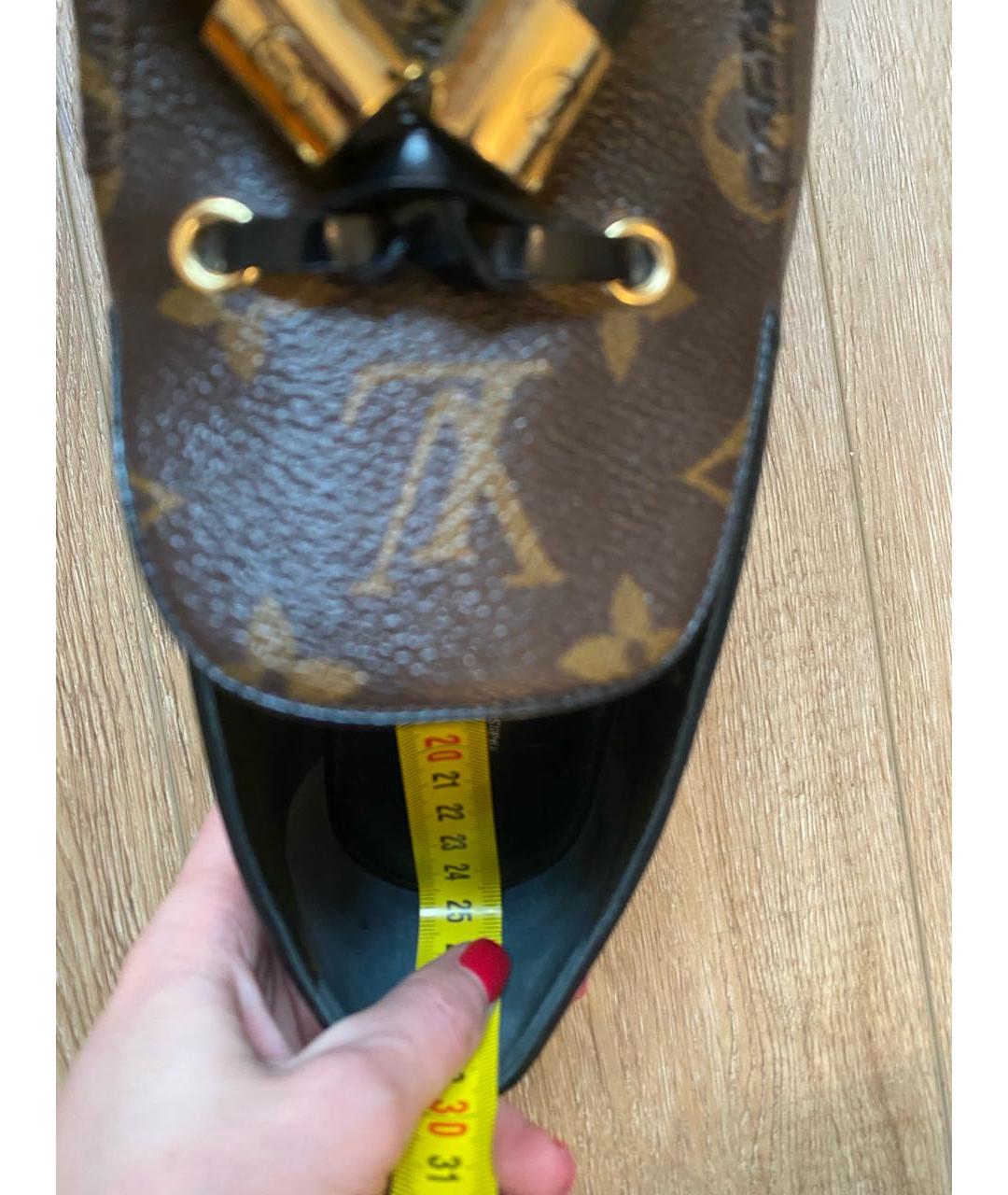 LOUIS VUITTON Коричневые лоферы, фото 5