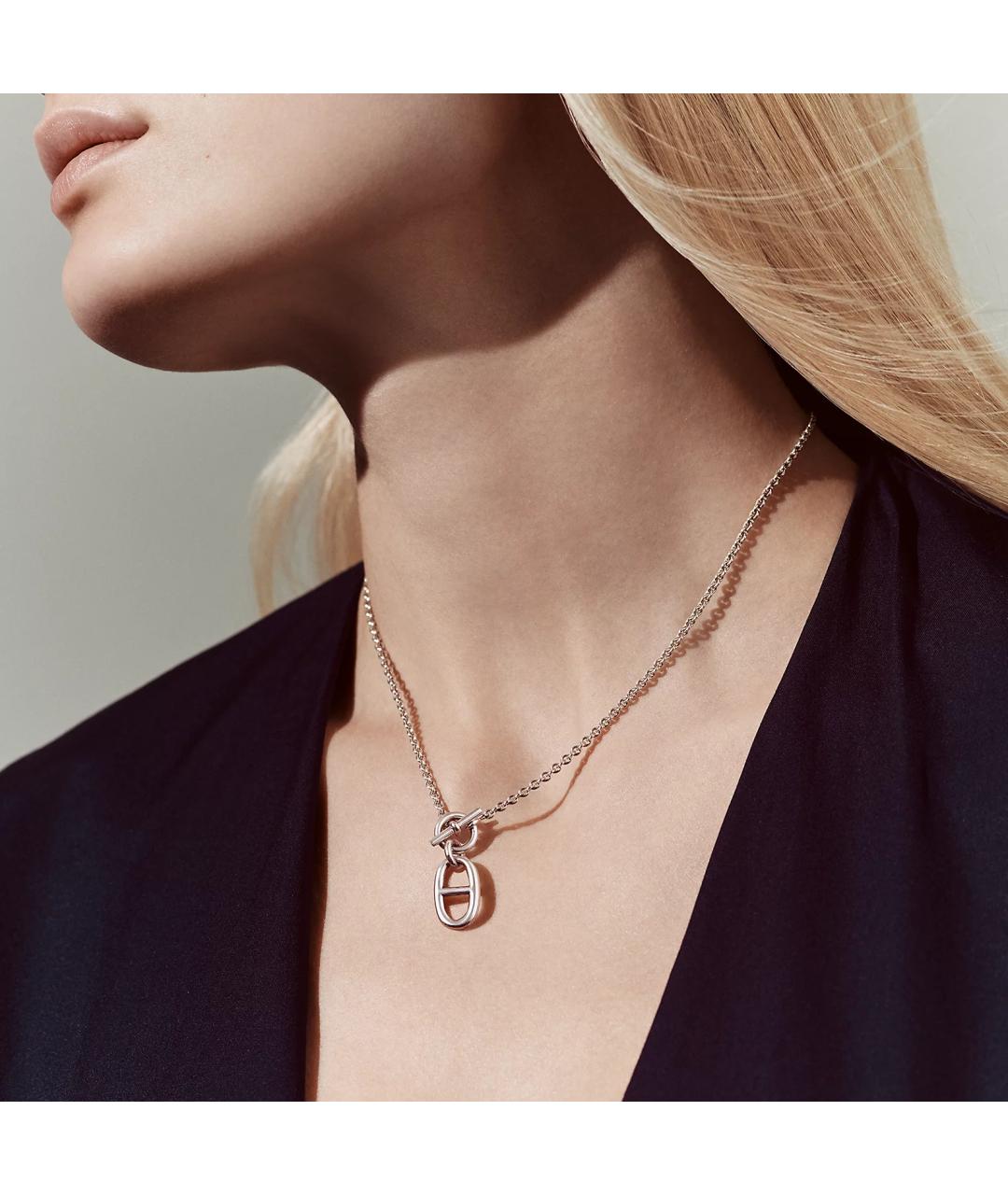 HERMES Серебряная серебряная подвеска, фото 2