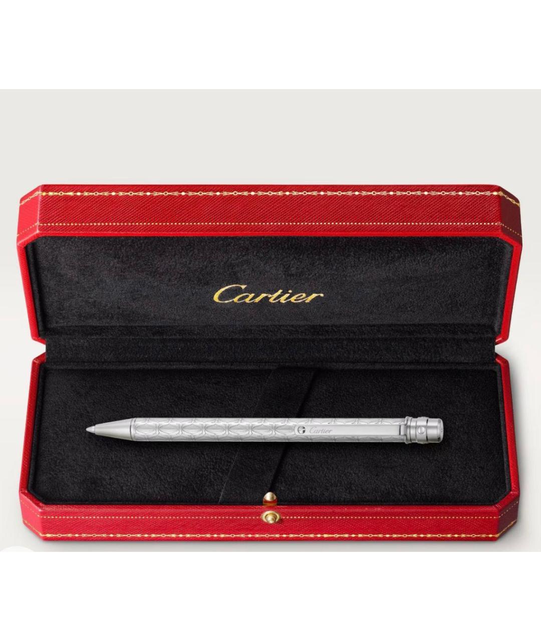 CARTIER Серебряная металлическая шариковая ручка, фото 2