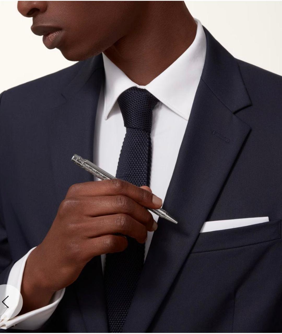 CARTIER Серебряная металлическая шариковая ручка, фото 3