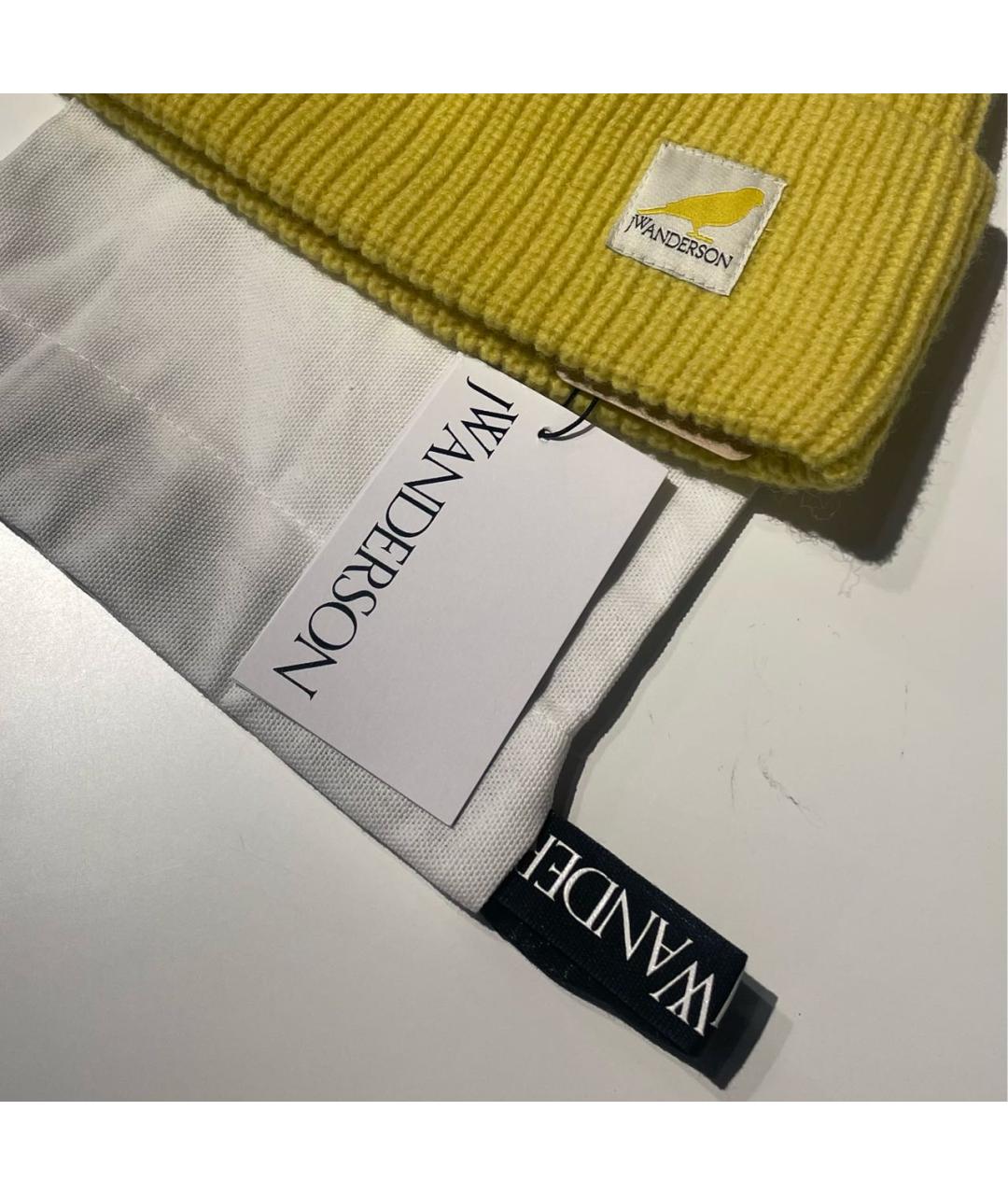 J.W.ANDERSON Желтая шерстяная шапка, фото 5