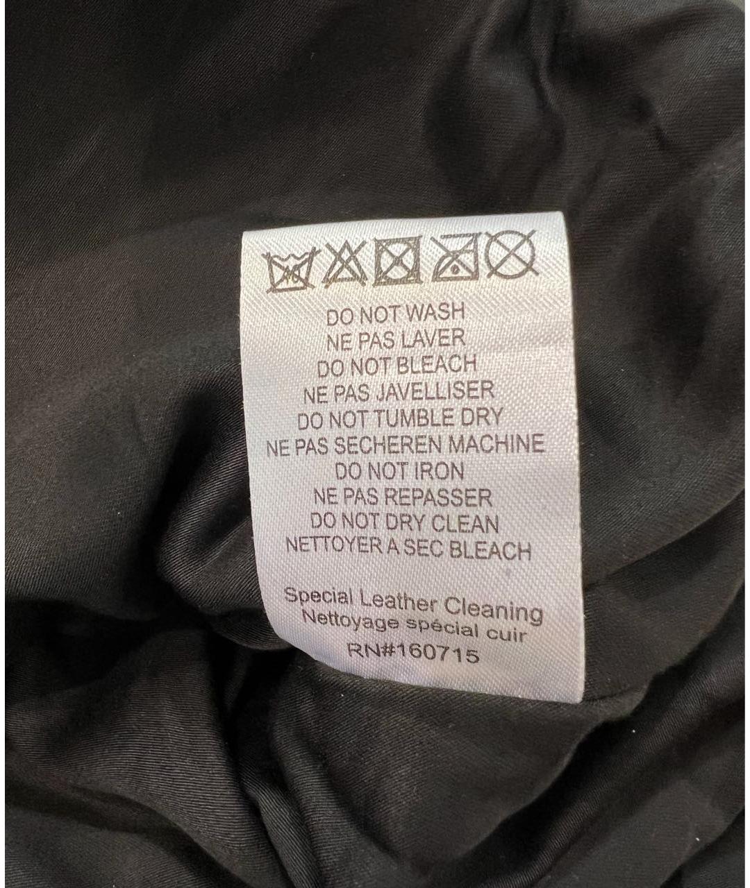 Retrofête Черная кожаная куртка, фото 5