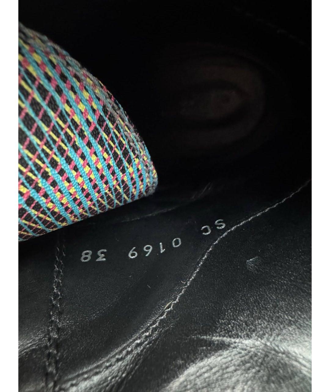 LOUIS VUITTON Черные кожаные ботинки, фото 6