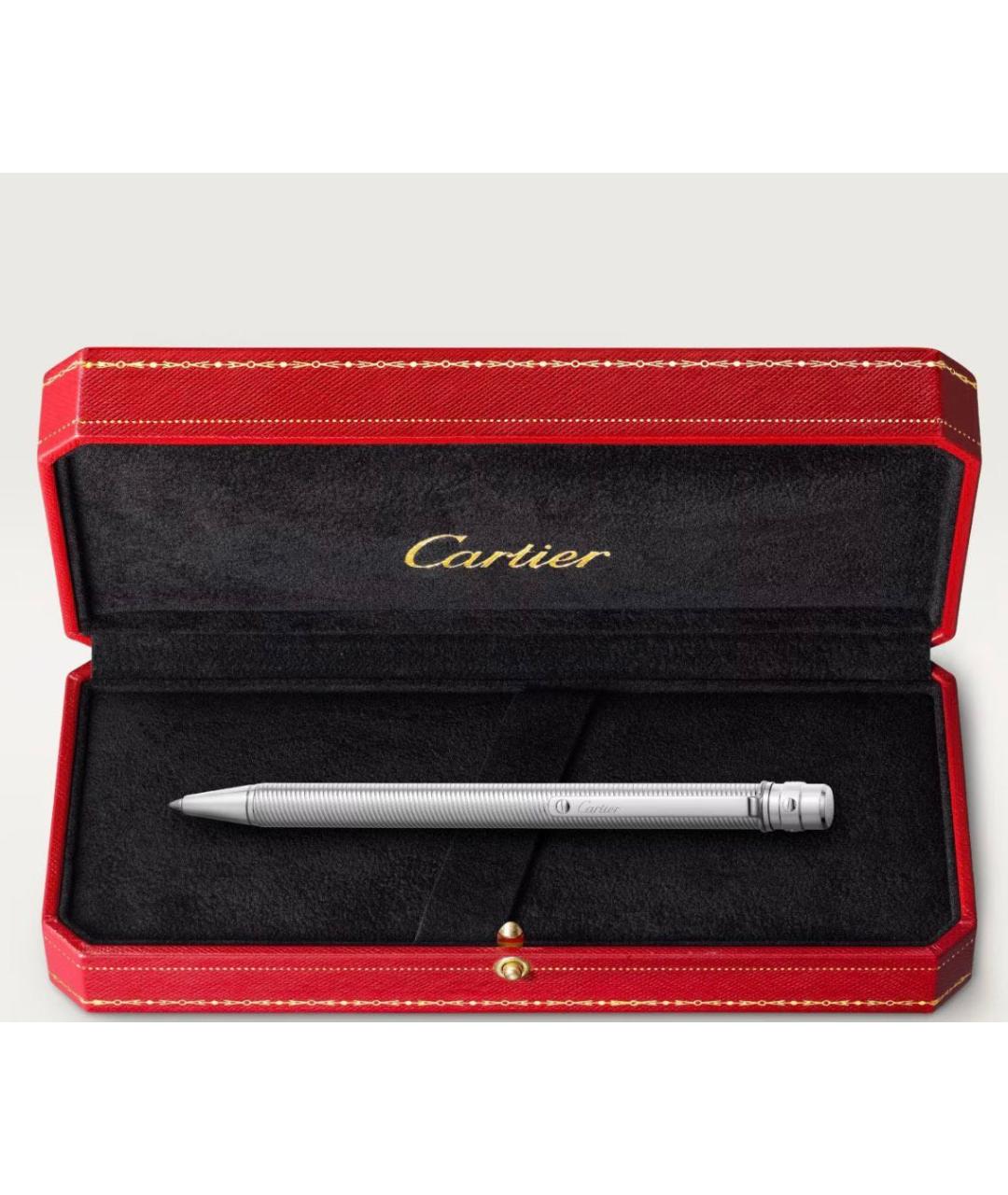 CARTIER Серебряная металлическая шариковая ручка, фото 2