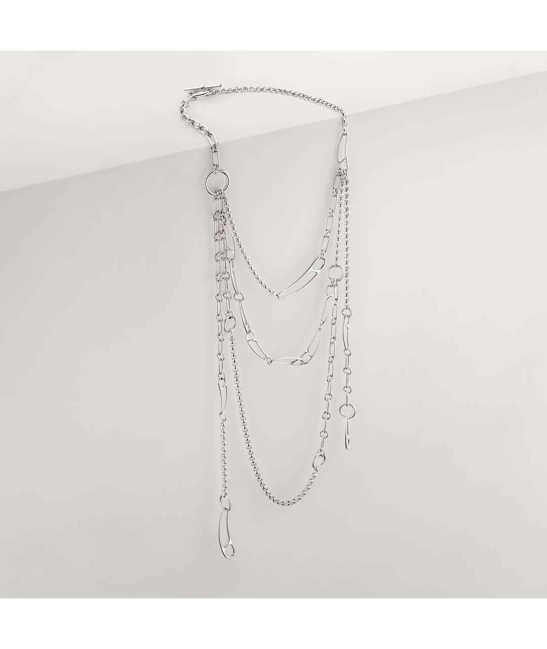 HERMES Серебряное серебряное колье, фото 3