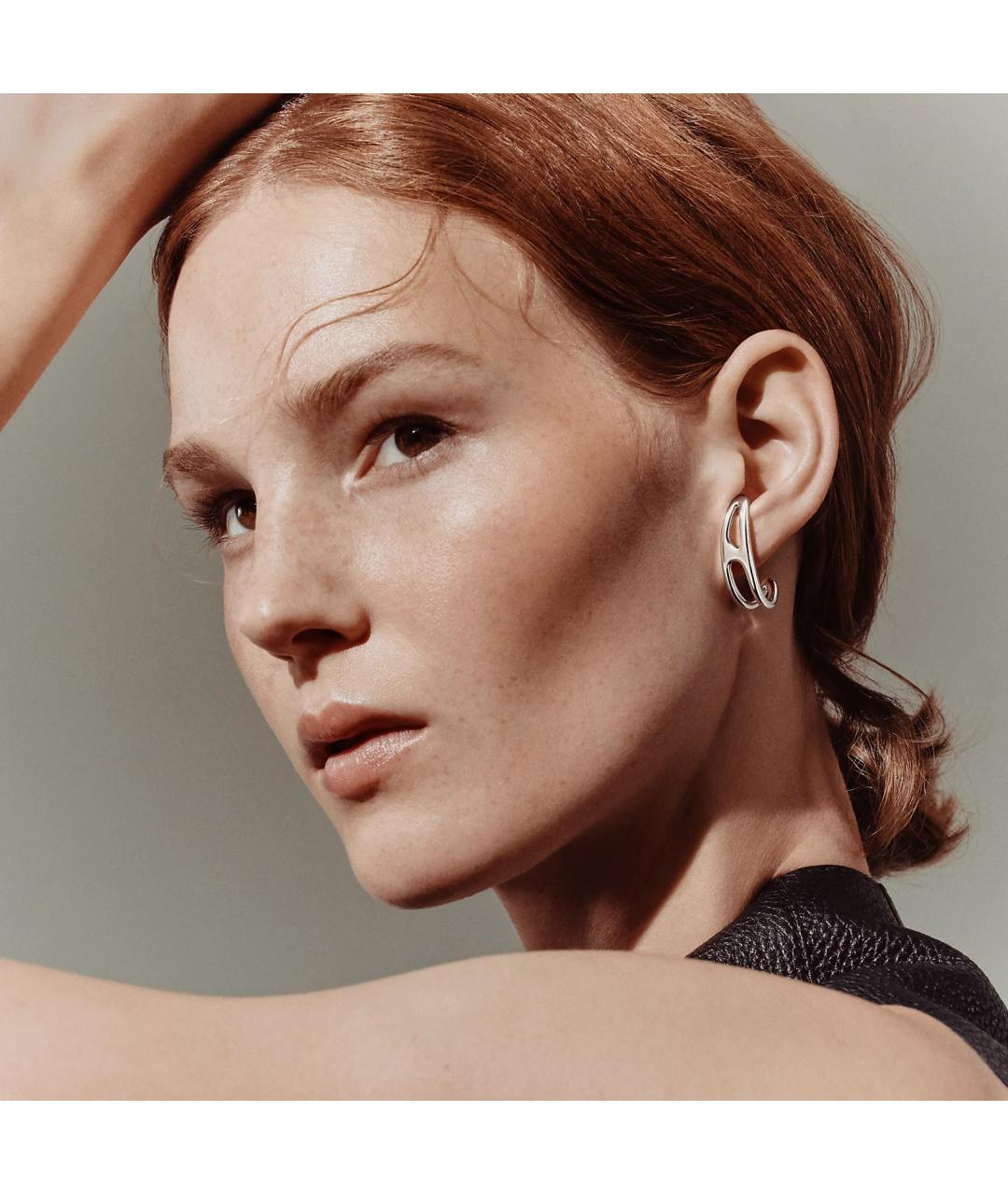HERMES Серебряные серебряные серьги, фото 2