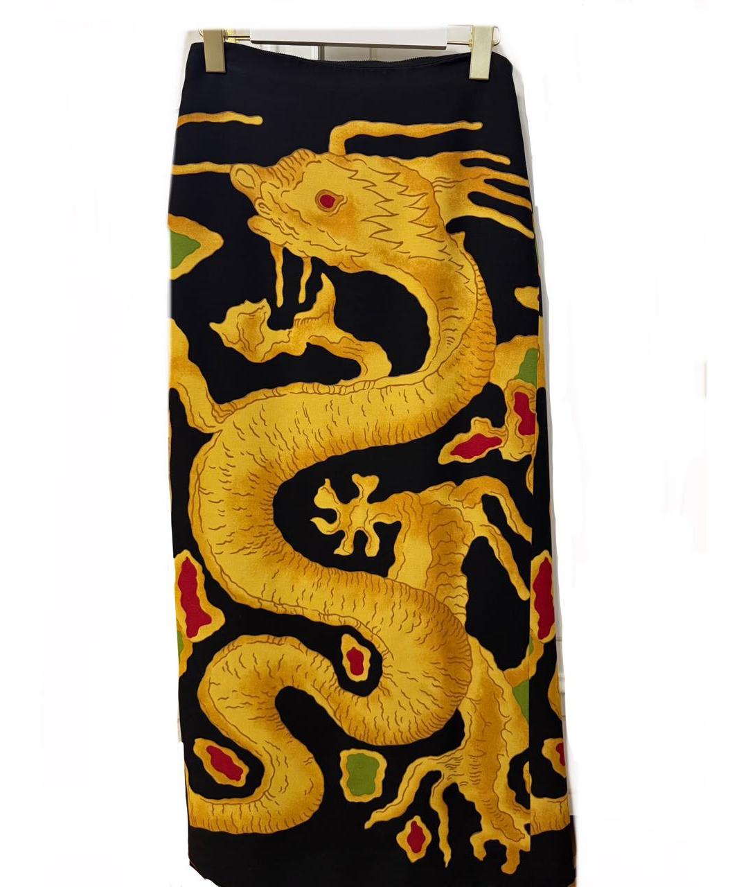 VALENTINO Мульти шерстяная юбка макси, фото 1