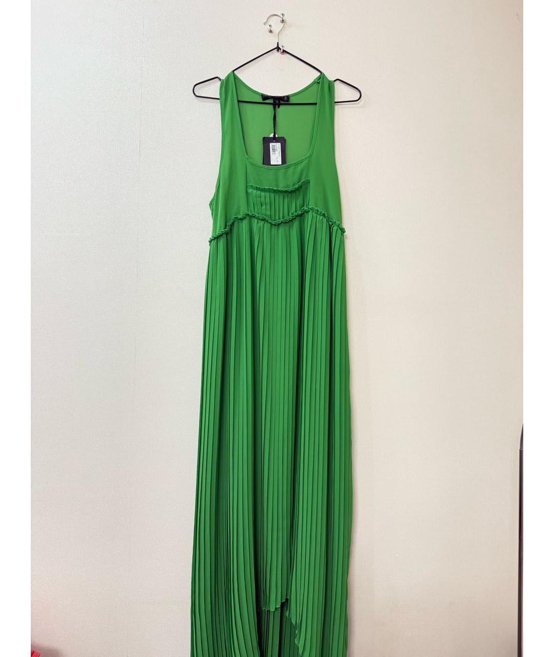 TWIN-SET Зеленый полиэстеровый сарафан, фото 2