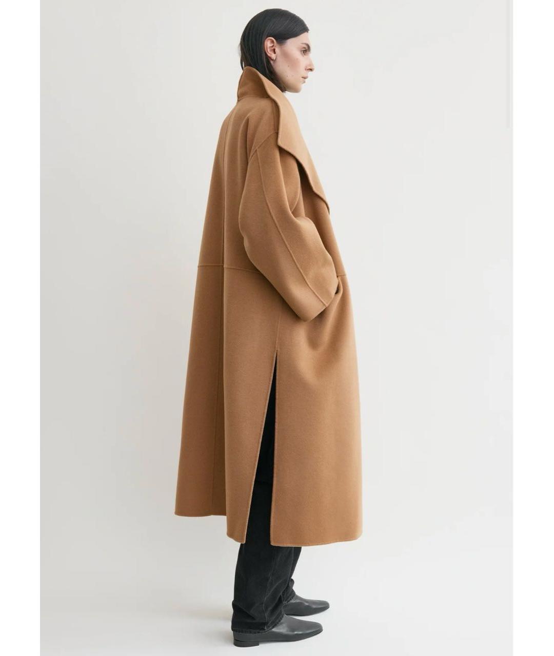 TOTEME Бежевое шерстяное пальто, фото 5