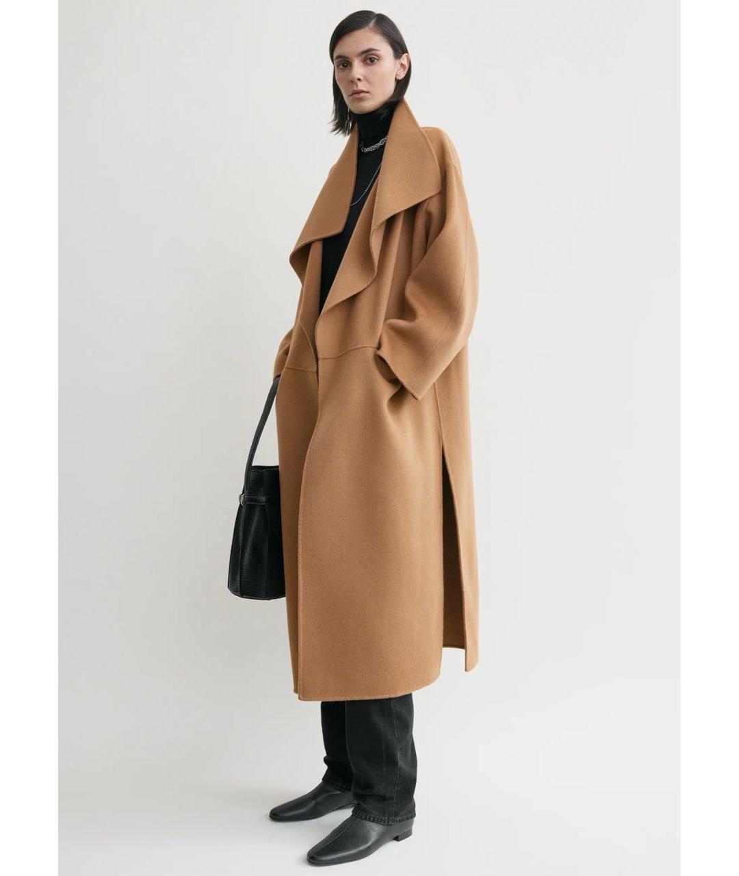 TOTEME Бежевое шерстяное пальто, фото 4
