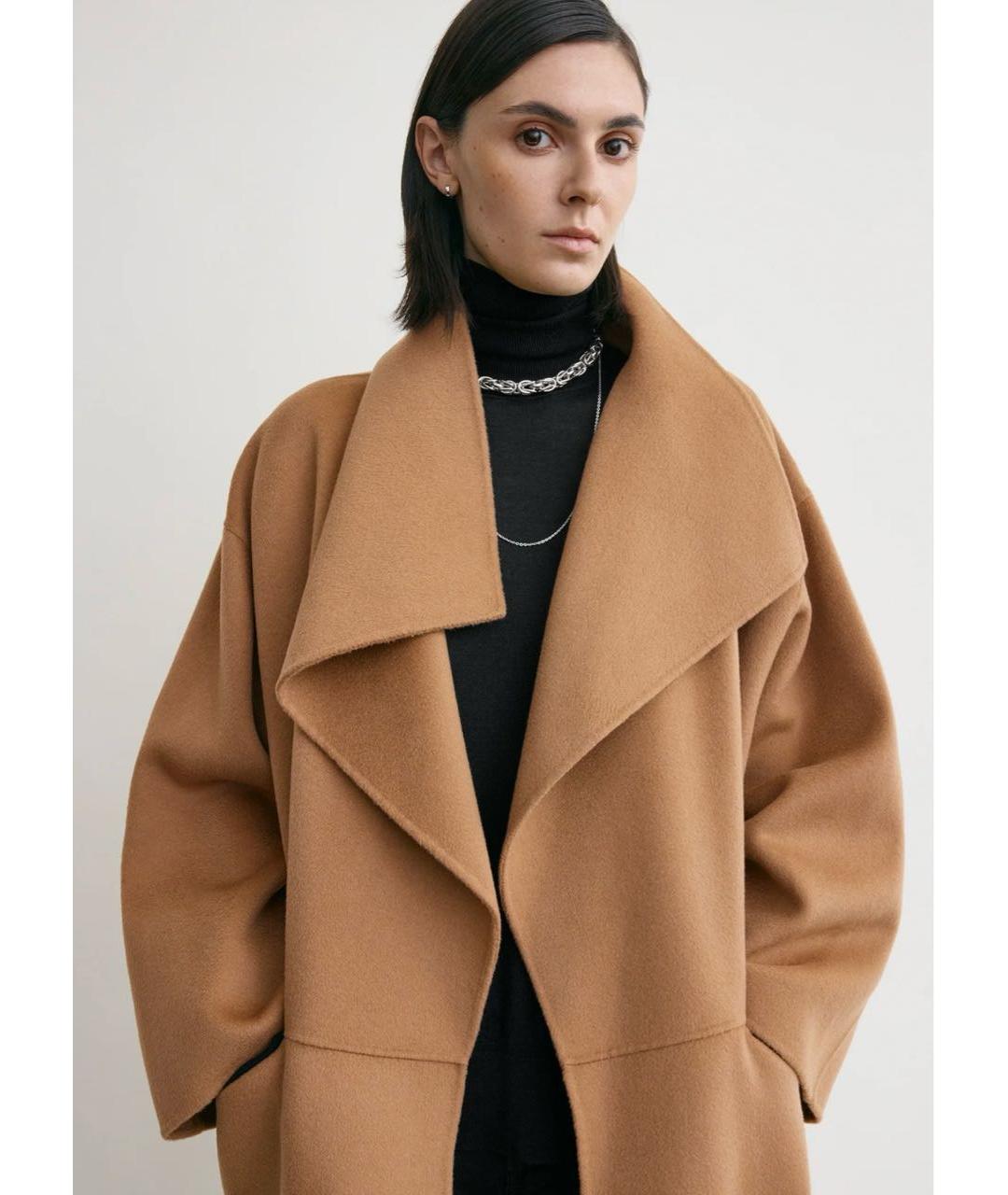 TOTEME Бежевое шерстяное пальто, фото 3