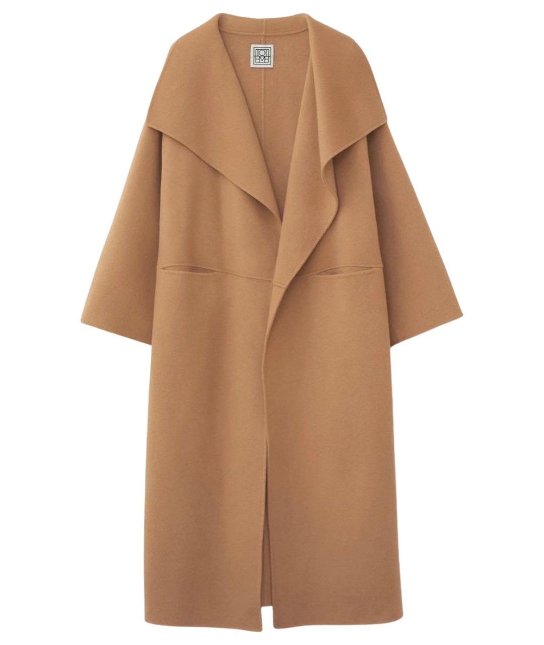 TOTEME Бежевое шерстяное пальто, фото 1