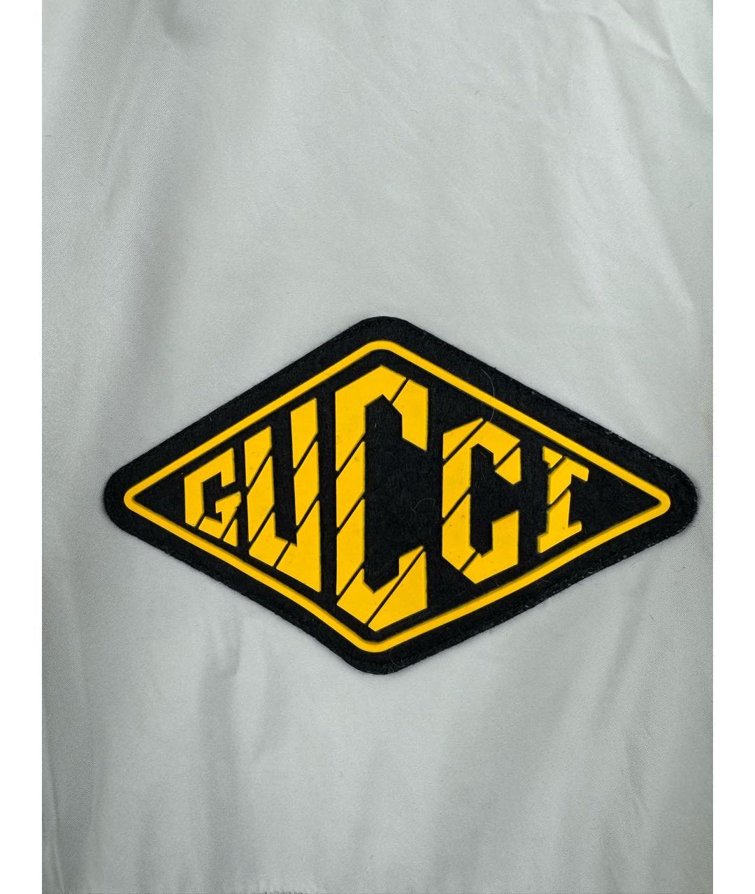 GUCCI Синяя полиэстеровая куртка, фото 3