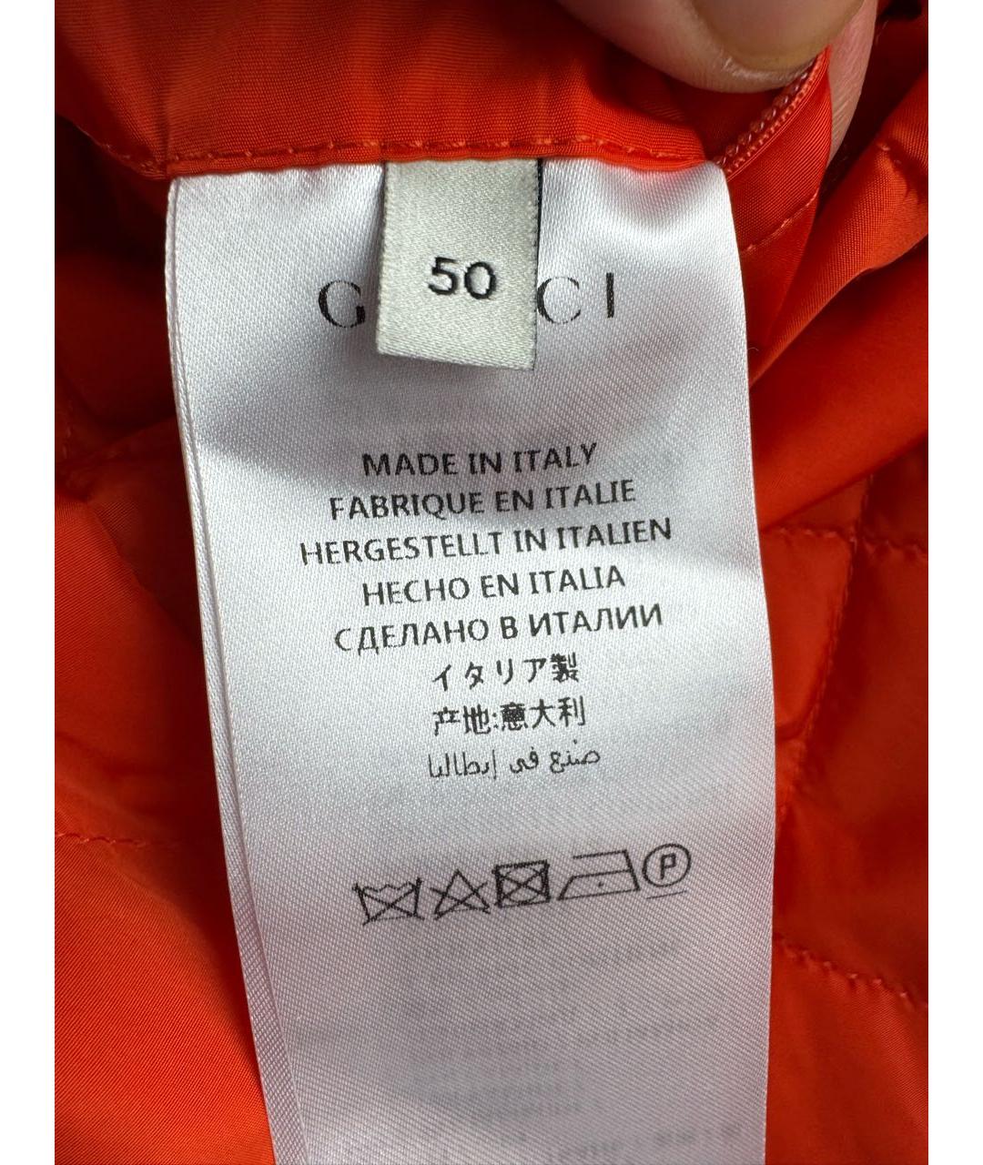 GUCCI Синяя полиэстеровая куртка, фото 8