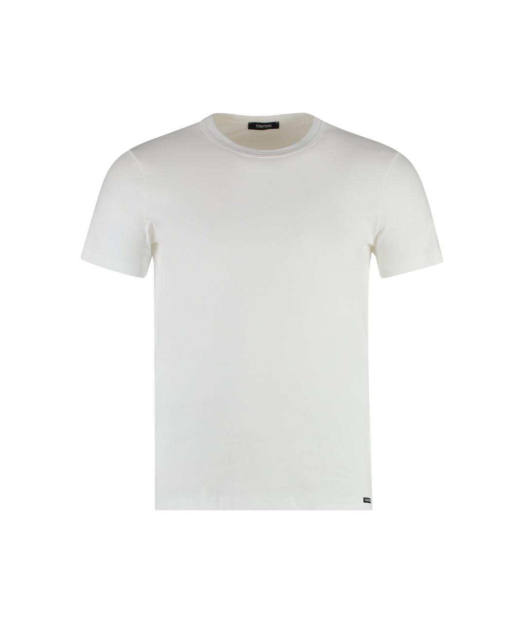 TOM FORD Белая хлопковая футболка, фото 5