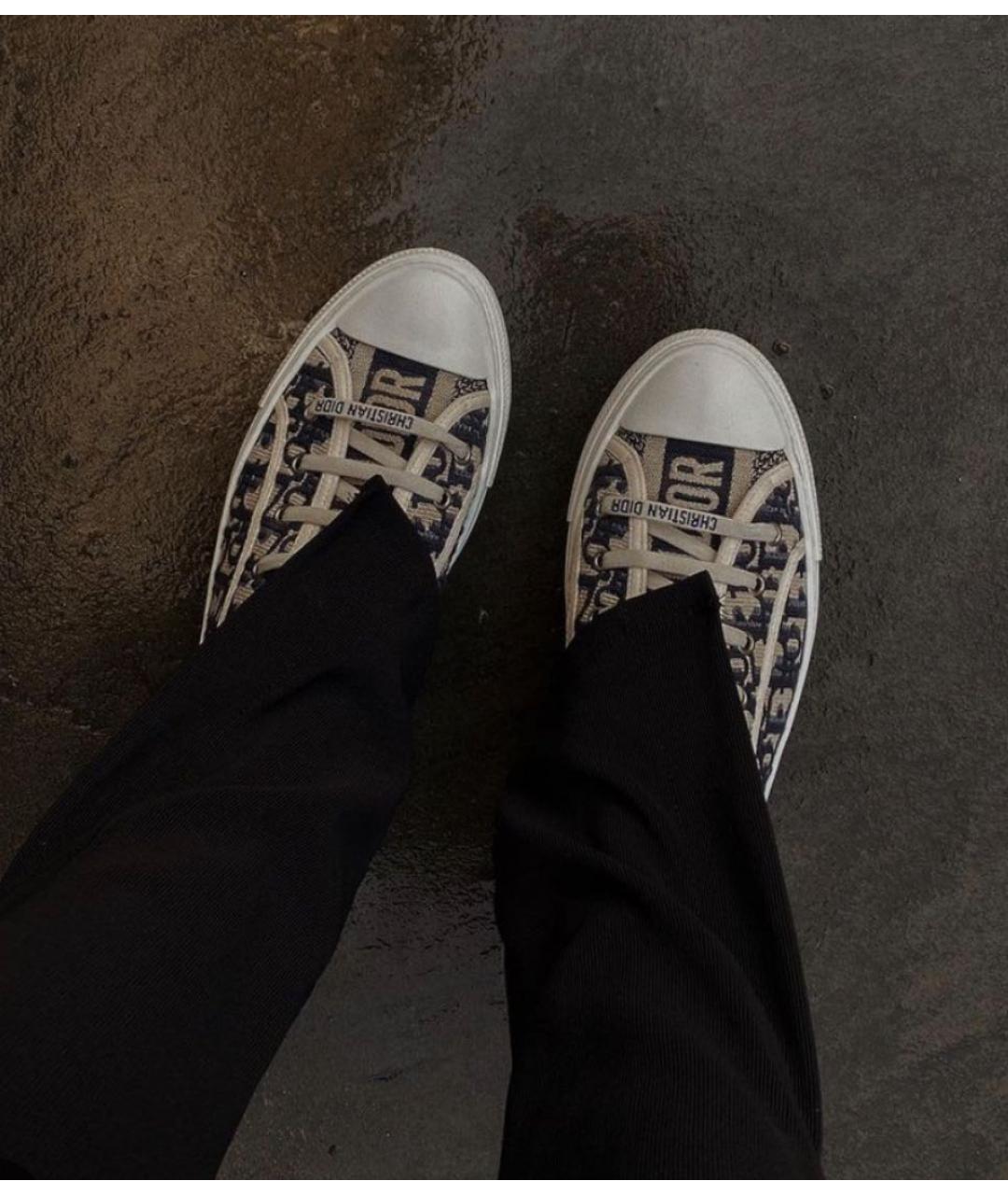 CHRISTIAN DIOR Бежевые кеды, фото 4