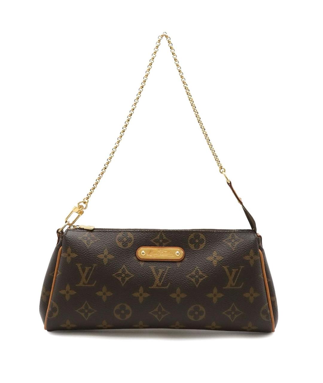 LOUIS VUITTON Коричневая кожаная сумка с короткими ручками, фото 1