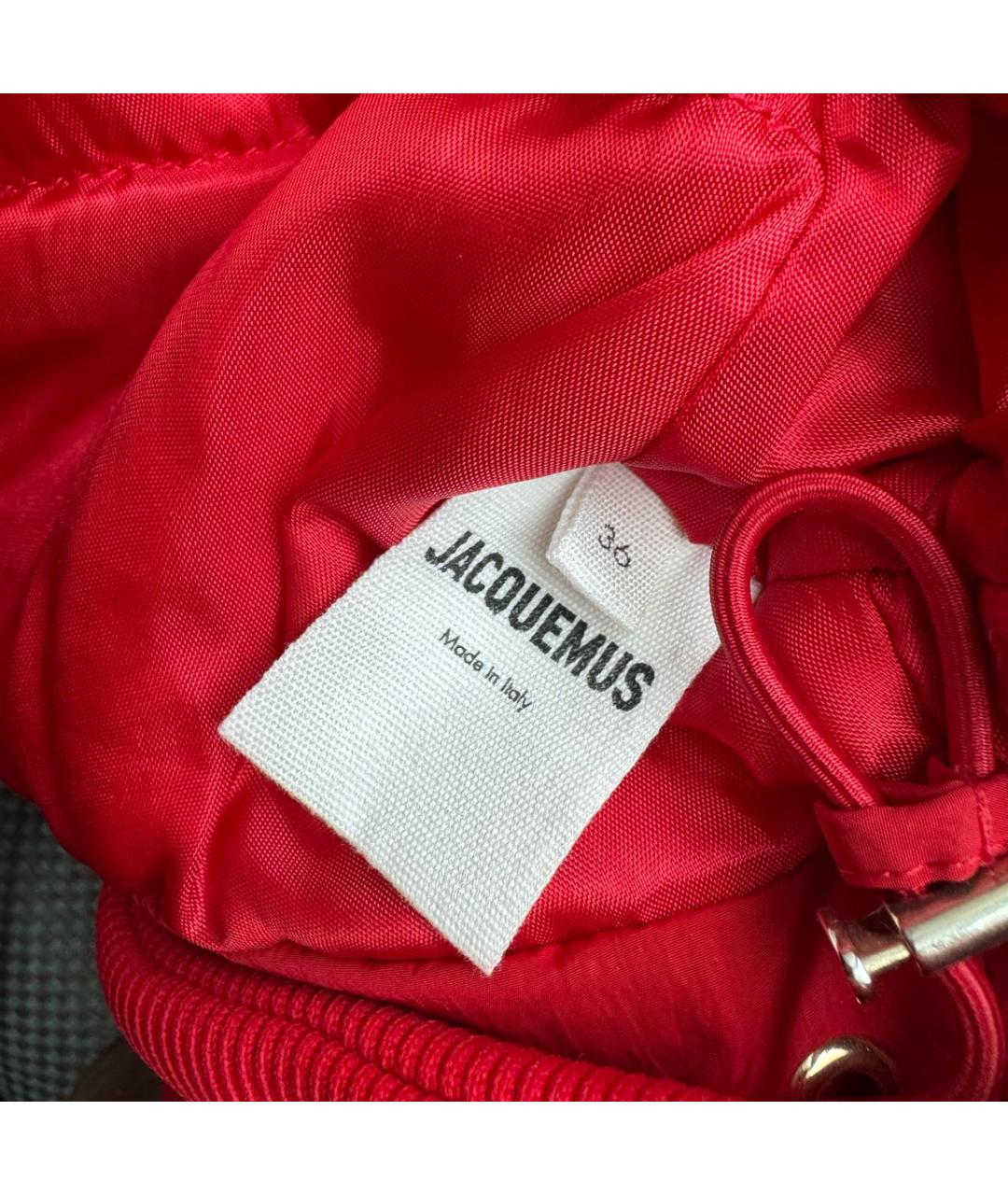 JACQUEMUS Красный полиэстеровый пуховик, фото 4