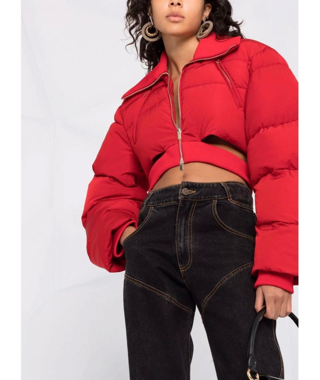 JACQUEMUS Красный полиэстеровый пуховик, фото 7