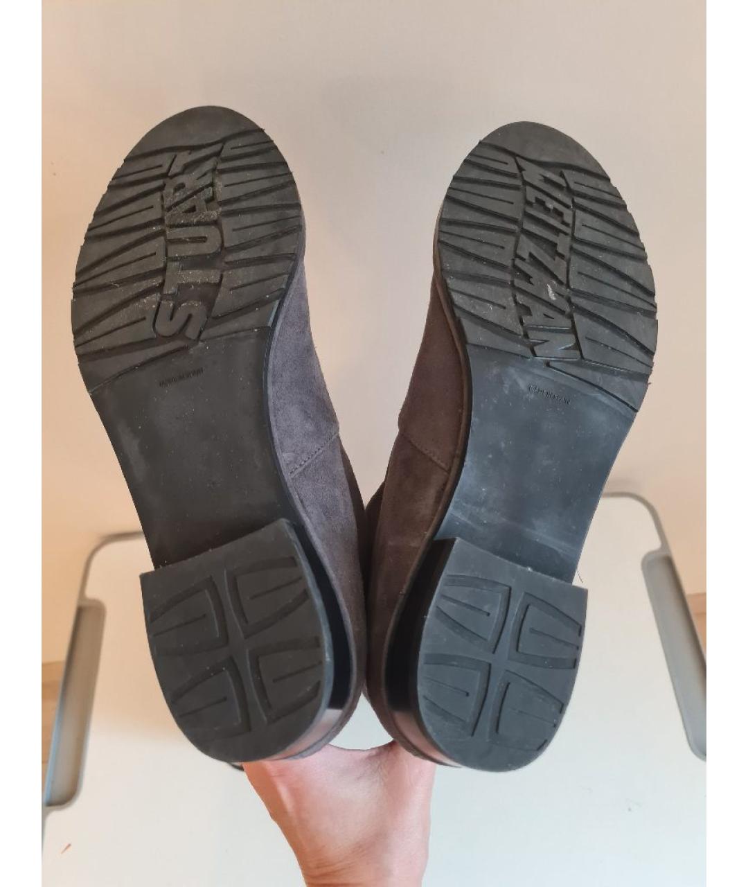 STUART WEITZMAN Серые замшевые ботфорты, фото 8