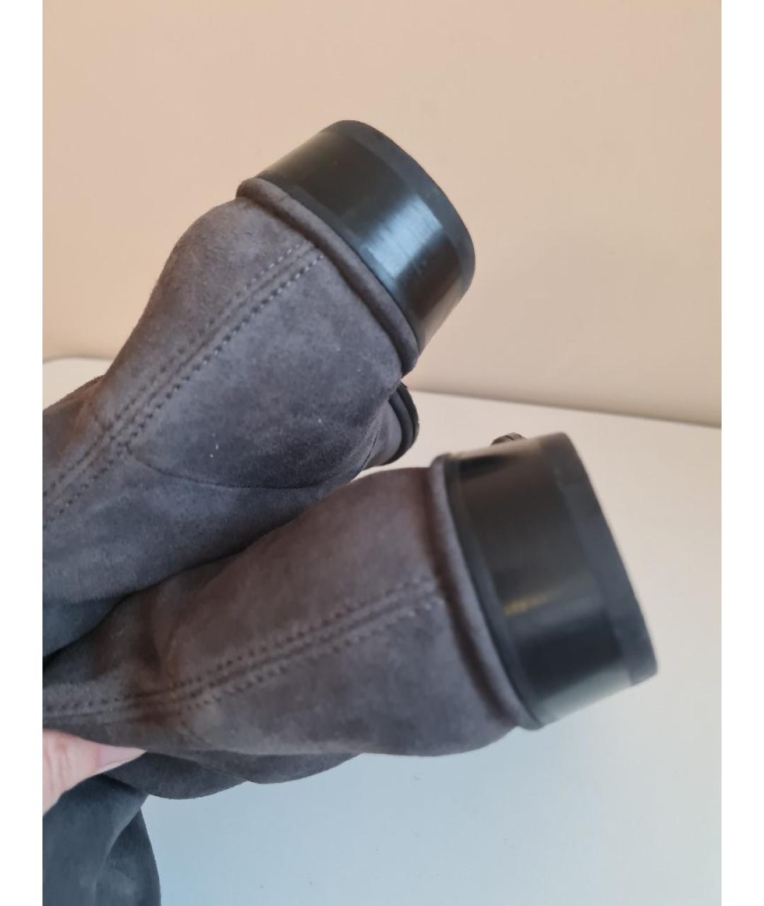 STUART WEITZMAN Серые замшевые ботфорты, фото 4