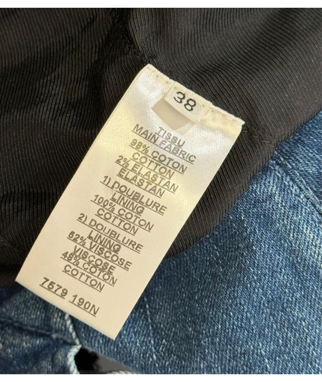 BALMAIN Синий деним жакет/пиджак, фото 7