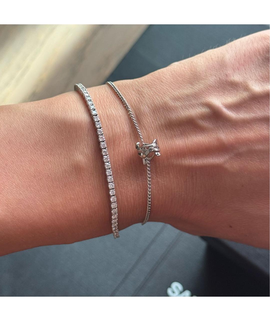 SAINT LAURENT Серебрянный латунный браслет, фото 4