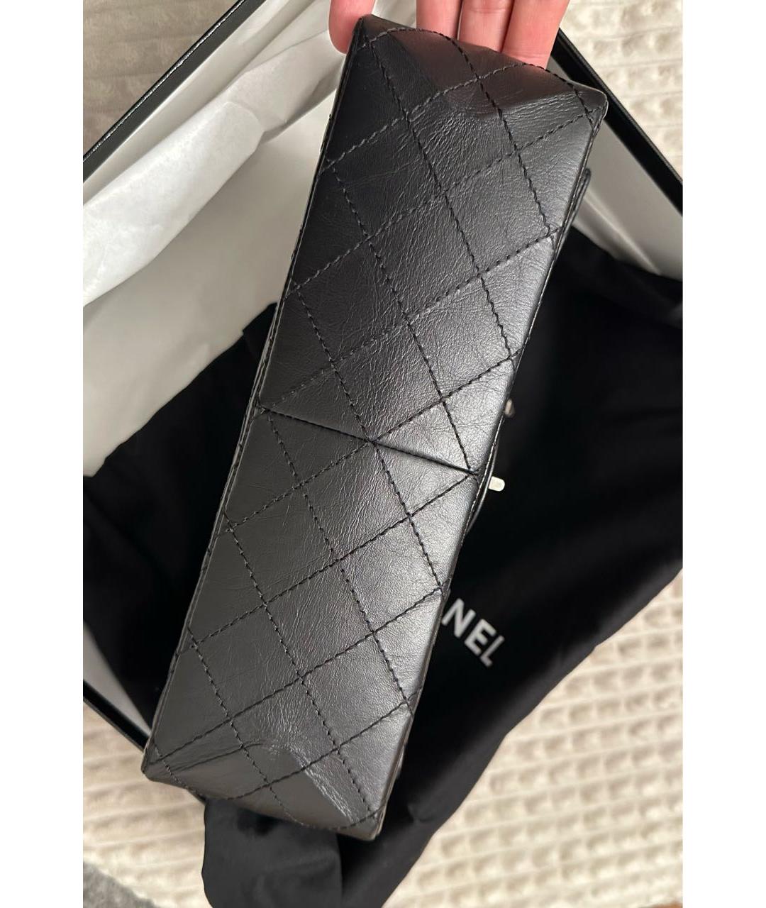 CHANEL Черная кожаная сумка через плечо, фото 7