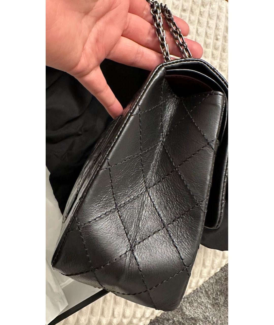 CHANEL Черная кожаная сумка через плечо, фото 6