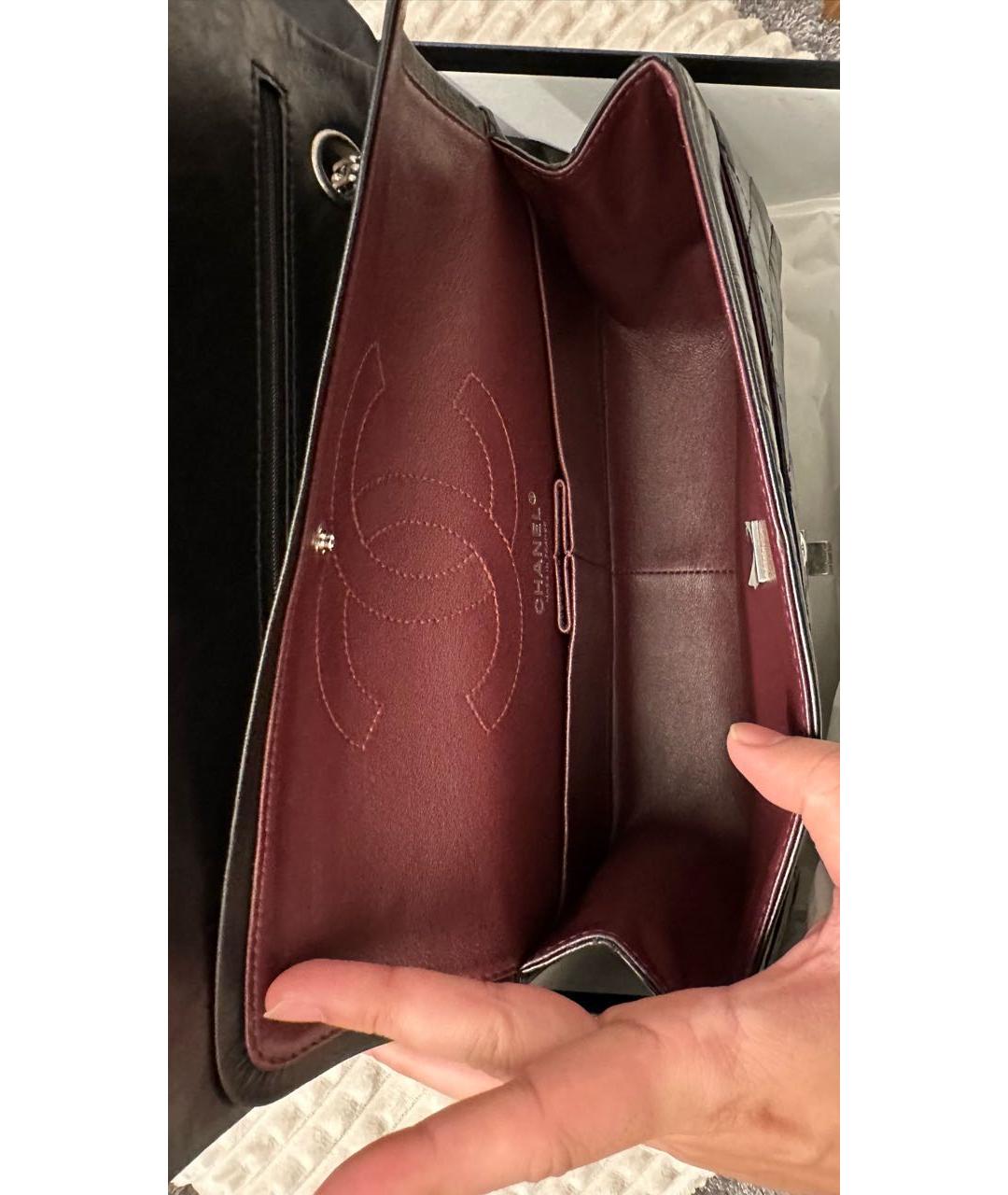 CHANEL Черная кожаная сумка через плечо, фото 4