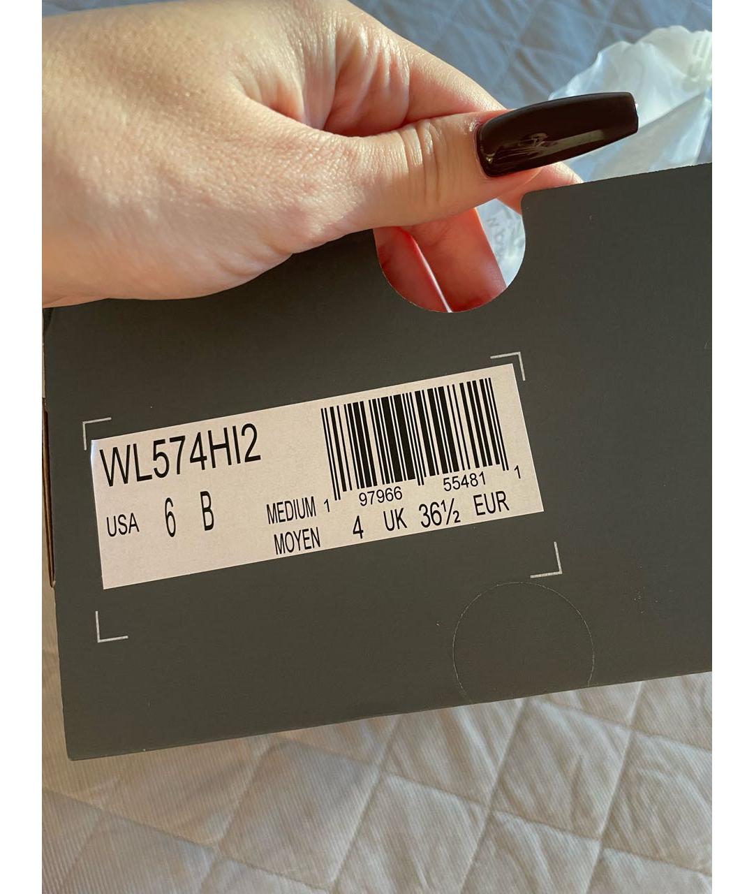 NEW BALANCE Коричневые замшевые кроссовки, фото 5