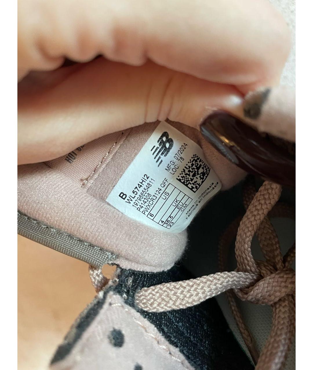 NEW BALANCE Коричневые замшевые кроссовки, фото 4