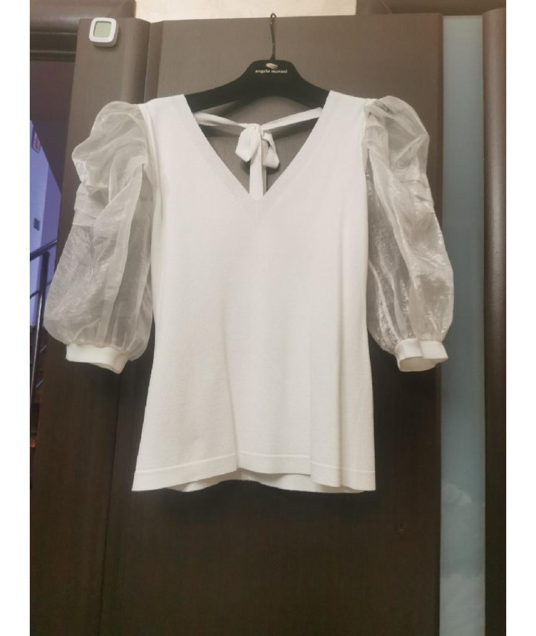 D.EXTERIOR Белый вискозный джемпер / свитер, фото 5